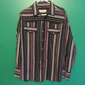 Bit & Bridle Western Pearl Snap Cowboy Shirt VTG